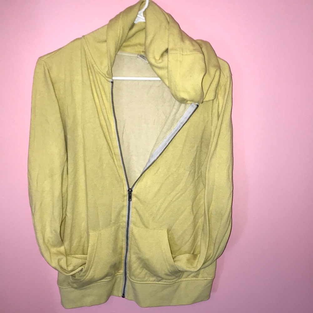 Yellow Zumiez Zip Up Hoodie